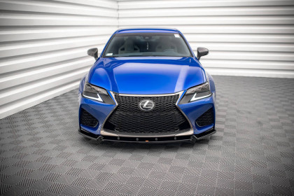 Spojler pod nárazník lipa V.1 Lexus GS F Mk4 Facelift černý lesklý plast