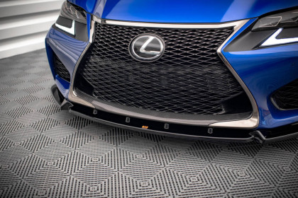 Spojler pod nárazník lipa V.1 Lexus GS F Mk4 Facelift černý lesklý plast