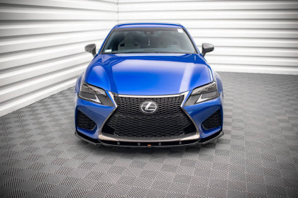 Spojler pod nárazník lipa V.2 Lexus GS F Mk4 Facelift černý lesklý plast