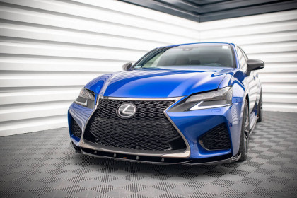 Spojler pod nárazník lipa V.2 Lexus GS F Mk4 Facelift černý lesklý plast