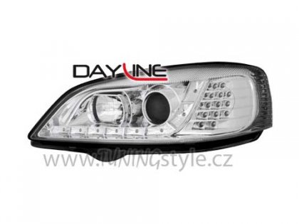 Přední světla Devil Eyes Opel Astra G 98-04 LED blinkr chrom