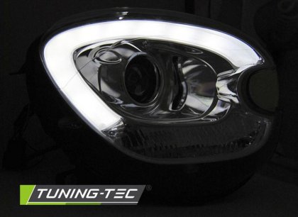 Přední světla xenon D1S LED Tubelight BMW Mini R60 10-14 chromová