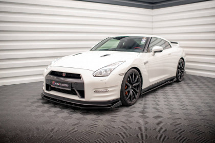 Spojler pod nárazník lipa + Flaps Nissan GTR R35 Facelift carbon look