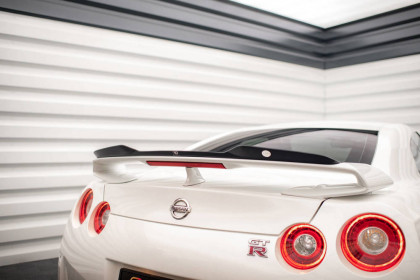 Prodloužení spoileru Nissan GTR R35 Facelift černý lesklý plast