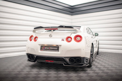 Prodloužení spoileru Nissan GTR R35 Facelift černý lesklý plast