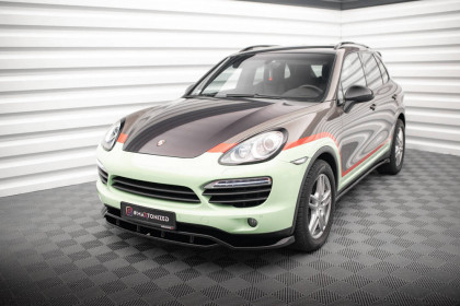 Spojler pod nárazník lipa Porsche Cayenne Mk2 carbon look