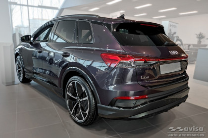 Nerezová ochranná lišta zadního nárazníku pro AUDI Q4 E-Tron 2021- černá