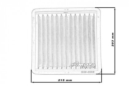 SPortovní vzduchový filtr SIMOTA OM002 215X203mm