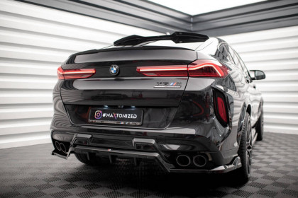 Spoiler zadního nárazníku BMW X6 M F96 černý lesklý plast