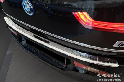 Nerezová ochranná lišta zadního nárazníku BMW  i3 (i01) FL2017- stříbrná