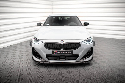 Spojler pod nárazník lipa V.1 BMW 2 Coupe M-Pack / M240i G42 černý lesklý plast