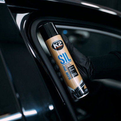 K2 SIL - Silikonový sprej pro gumová těsnění na autě, 300 ml