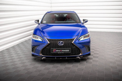 Spojler pod nárazník lipa V.2 Lexus ES F Sport Mk7 černý lesklý plast