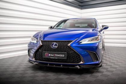 Spojler pod nárazník lipa V.2 Lexus ES F Sport Mk7 černý lesklý plast