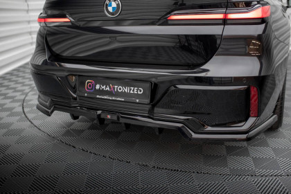 Spoiler zadního nárazníku BMW 7 M-Pack G70 černý lesklý plast