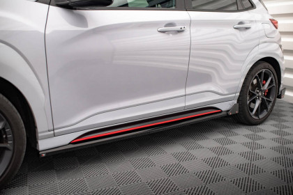 Prahové lišty V.1+flaps Hyundai Kona N Mk1 carbon look