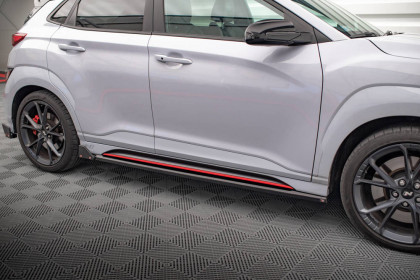 Prahové lišty V.1+flaps Hyundai Kona N Mk1 carbon look