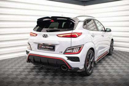 Spoiler zadního nárazníku Hyundai Kona N Mk1 černý lesklý plast