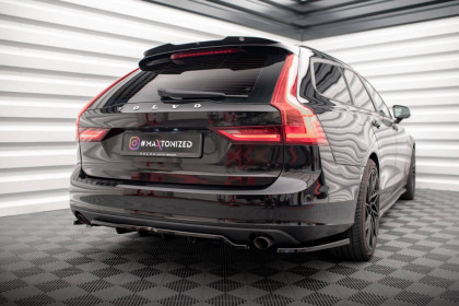 Spoiler zadního nárazníku V.2 Volvo V90 Mk2 carbon look