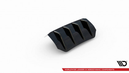 Spoiler zadního nárazniku Porsche Macan Mk1 Facelift 2 černý lesklý plast