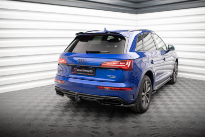 Spoiler zadního nárazniku Audi Q5 S-Line SUV Mk2 Facelift černý lesklý plast