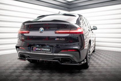 Prodloužení spoileru BMW X4 M-Pack G02 černý lesklý plast