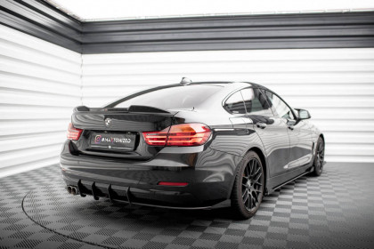 Spoiler zadního nárazníku Street pro + flaps BMW 4 Gran Coupe F36 černý