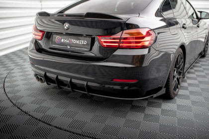 Spoiler zadního nárazníku Street pro + flaps BMW 4 Gran Coupe F36 černý