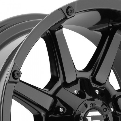 Alloy wheel D556 Coupler Matte Black/Double Dark Tint Fuel