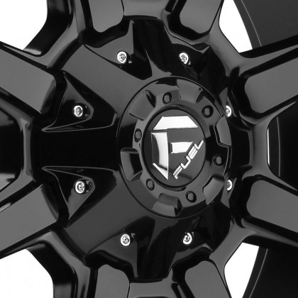 Alloy wheel D556 Coupler Matte Black/Double Dark Tint Fuel