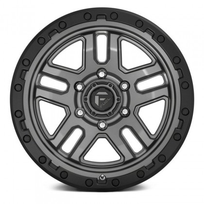 Alloy wheel D701 Ammo Matte Gunmetal/Black Bead Ring Fuel