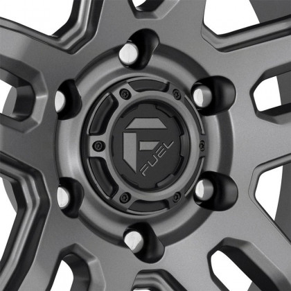 Alloy wheel D701 Ammo Matte Gunmetal/Black Bead Ring Fuel