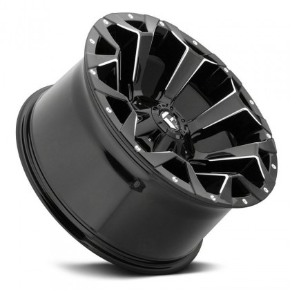 Alloy wheel D576 Assault Gloss Black Milled Fuel