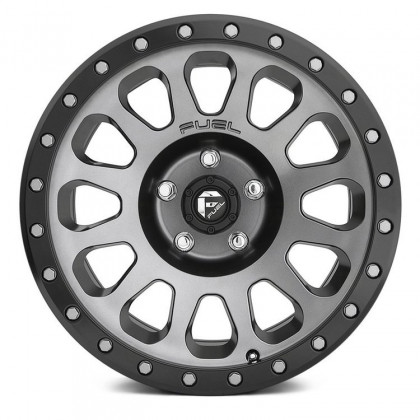 Alloy wheel D601 Vector Matte Gunmetal/Black Bead Ring Fuel