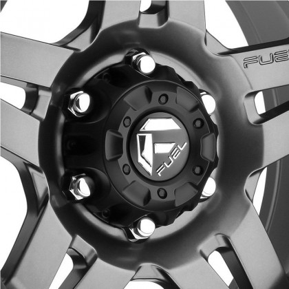 Alloy wheel D558 Anza Matte Gunmetal/Black Bead Ring Fuel