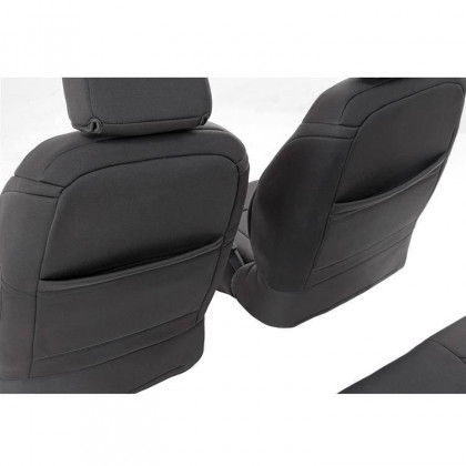 Seat cover set neoprene black Rough Country