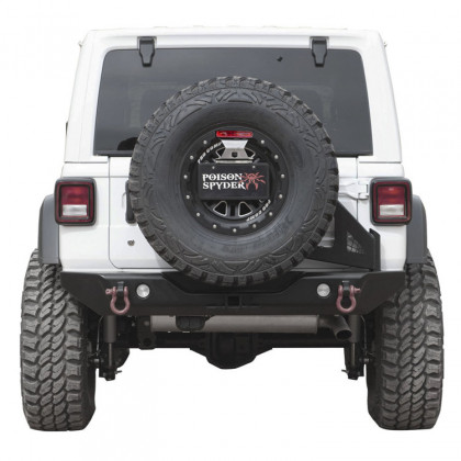 Frame mounted tire carrier with camera bracket Poison Spyder