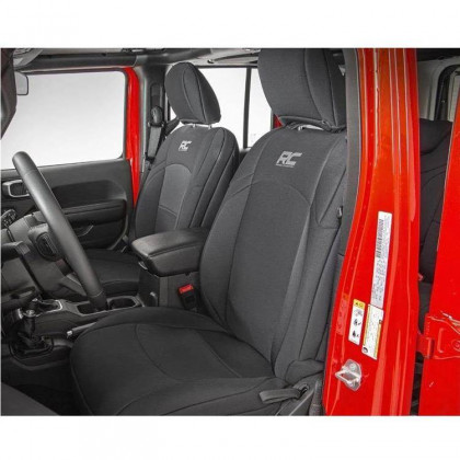 Seat cover set neoprene black Rough Country