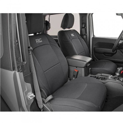 Seat cover set neoprene black Rough Country