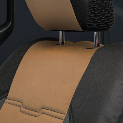 Neoprene seat cover set black/tan Smittybilt GEN2