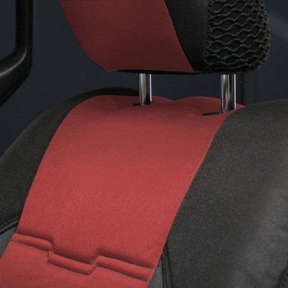 Neoprene seat cover set black/red Smittybilt GEN2