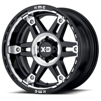 Alloy wheel XD840 Spy II Gloss Black Machined XD Series