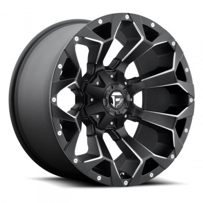 Alloy wheel D546 Assault Matte Black Milled Fuel