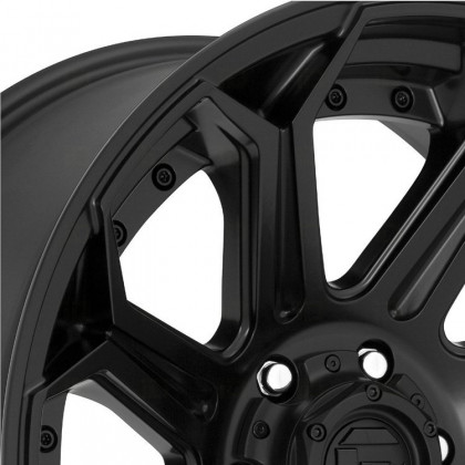 Alloy wheel D706 Siege Matte Black Fuel