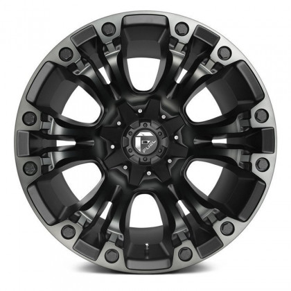 Alloy wheel D569 Vapor New Matte Black/Double Dark Tint Fuel