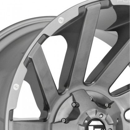 Alloy wheel D714 Contra Brushed Gun Metal/Tinted Clear Fuel