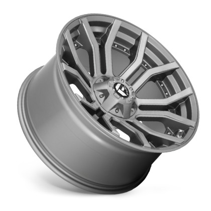 Alloy wheel D713 Rage Brushed Gun Metal/Tinted Clear Fuel