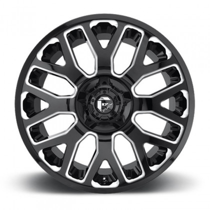 Alloy wheel D623 Warrior Gloss Black Milled Fuel