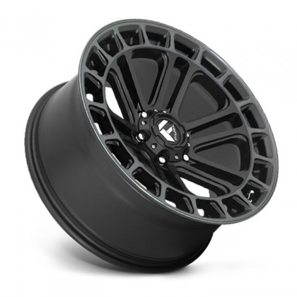 Alloy wheel D720 Heater Matte Black/Double Dark Tint Machined Fuel