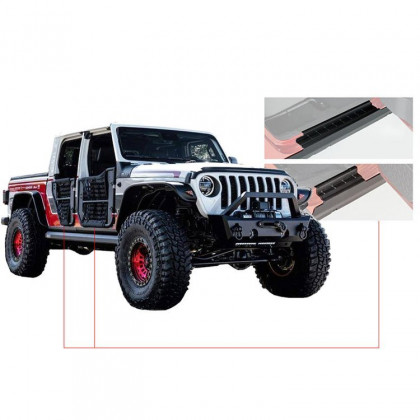 Sill/side panels set Bushwacker Rocker